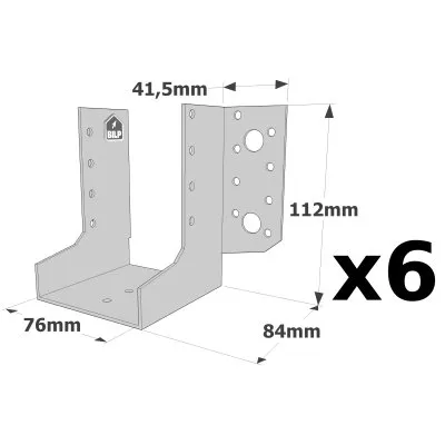 Sabots à ailes extérieures, gamme SAE CLASSIQUE (épaisseur 2mm, profondeur 84mm) - Réf. SAEL300/76/2_6
