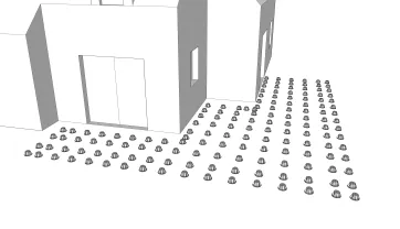 La mise en place des plots en PVC 2