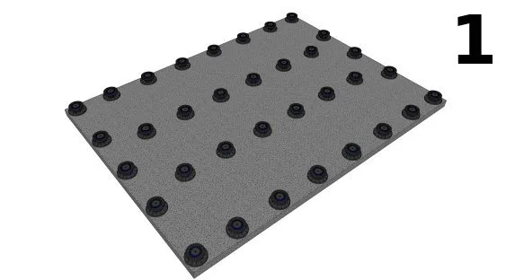 Disposition des plots