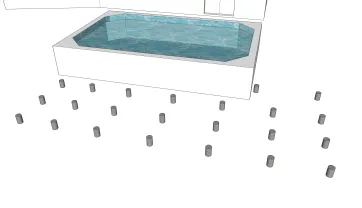 La réalisation des plots en béton