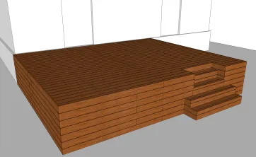 Vue en perspective avec la trappe fermée 1