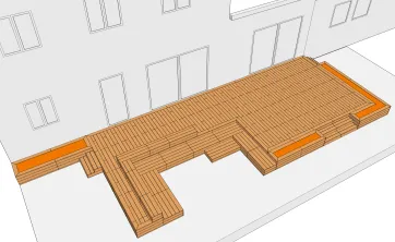 Remplissage de terre des jardinières 1