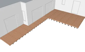 Vue des bandeaux de finition 1
