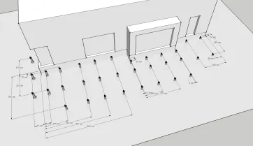 Plan d’implantation de plots béton