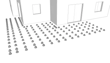 La mise en place des plots en PVC 1