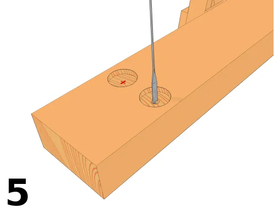 Perçage des trous de tiges filetées