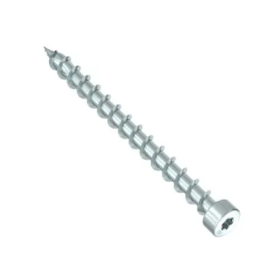 HECO-TOPIX-plus, tête cylindrique, T-Drive, filet total, zingué blanc, A3K - Réf. 61938