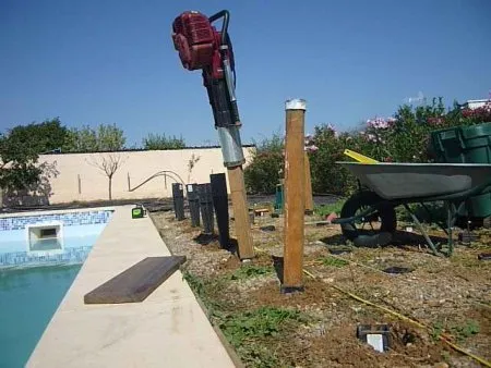 Fondation avec les pieux à battre