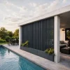 Lame XL aluminium 29mm, longueur 2m35, RAL7016 structuré gris ANTHRACITE