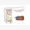 Le plan de votre EXTENSION, BUNGALOW, MAISONNETTE etc.. sur mesure