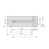 Vis HECO MULTI-MONTI-plus F - Tête fraisée D10 x L60 - Réf. 48525