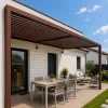 Lame XL aluminium 29mm, longueur 2m, RAL8011 structuré OXYDE DE MARS