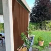 Brise-vue avec mécanismes SUNDIY et lames aluminium de couleur RAL 8011