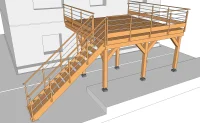 Vignette de la rubrique : Terrasse en bois sur pilotis