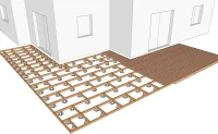 Vignette de la rubrique : Terrasse en bois sur plots plastique réglables