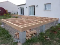 Vignette de la rubrique : Exemples de terrasses sur poutres porteuses