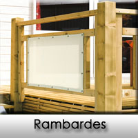 Rambarde de terrasse en bois