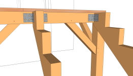 La fixation de la crémaillère de l’escalier sur la poutre porteuse