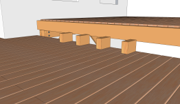 La réalisation de la structure des marches de l’escalier