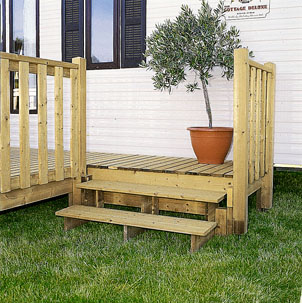 Escalier pour accéder à la terrasse