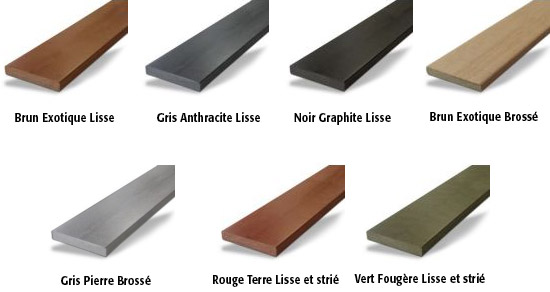 Lame de terrasse composite pleine Lame de terrasse composite pleine